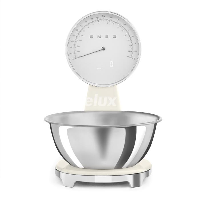 Analoog/digitaal köögikaal Smeg, kreem