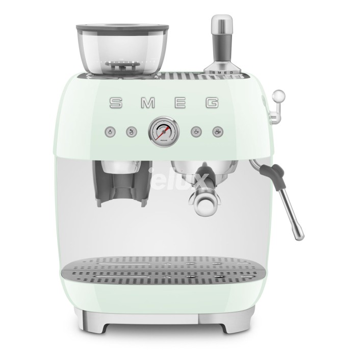 Espresso kohvimasin kohviveskiga Smeg, 50`ndate stiil, pastellroheline