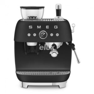 Espresso kohvimasin kohviveskiga Smeg, 50`ndate stiil, matt must