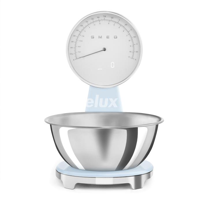 Analoog/digitaal köögikaal Smeg, pastellsinine