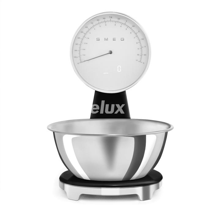 Analoog/digitaal köögikaal Smeg, must