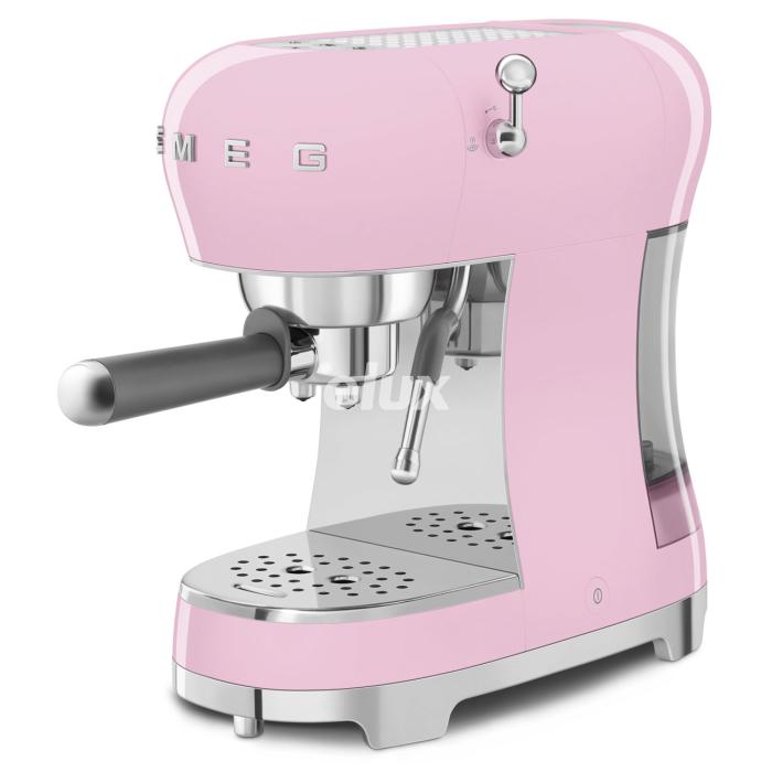 Espresso kohvimasin Smeg, 50`ndate stiil, pastellroosa
