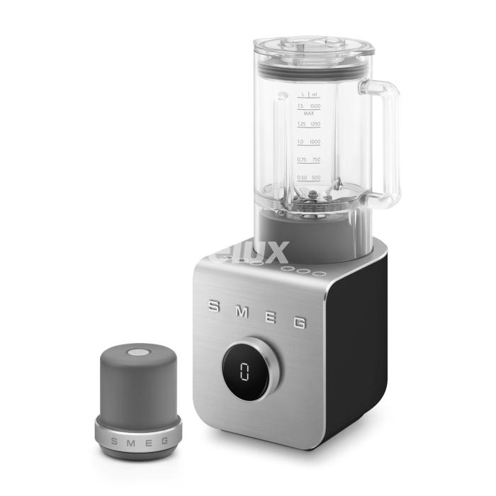 Blender Smeg vaakumpumbaga, 50`ndate stiil, 1,5l, 1400W, matt must, alumiinium