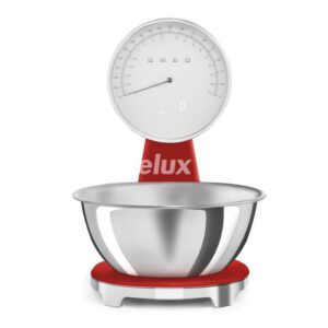 Analoog/digitaal köögikaal Smeg, punane