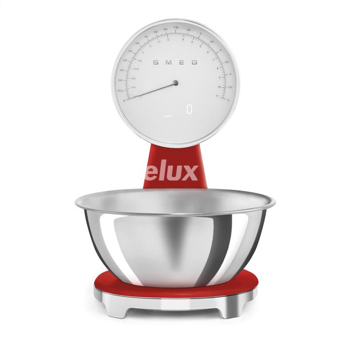 Analoog/digitaal köögikaal Smeg, punane